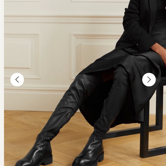 Ann Demeulemeester Thigh High Leather Stretch Boots - Picture 8 of 10